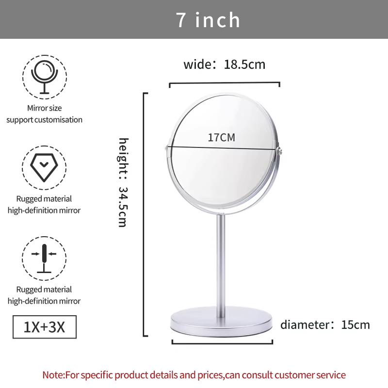 สีเงิน104F 7นิ้ว1X + 3X