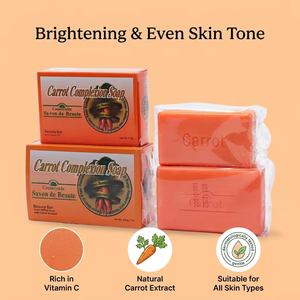 Jabón de Zanahoria para Limpieza Profunda de Poros, Jabón Blanqueador para <span class=keywords><strong>Piel</strong></span> Propensa al Acné, Extracto Natural de Zanahoria - Product Image 4