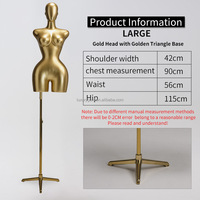 Mannequin féminin en fibre de verre avec des courbes généreuses, fesses volumineuses, modèle brésilien, plaqué multicolore, demi-corps, support pour adultes