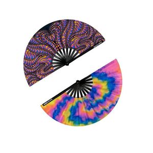 Abanico Plegable Personalizado de 13 Pulgadas con Impresión UV, Abanico de Baile POP Fabuloso, Abanico Personalizado para Fiestas Rave - Product Image 3