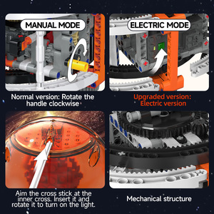 Set di Blocchi <span class=keywords><strong>da</strong></span> Costruzione Technic PF Elettrico STEM Navicella Spaziale, Moto Celeste, Universo, Sole, Pianeta Terra e Luna in Orbita 42179 - Product Image 5