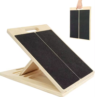 Planche d'étirement de mollets en bois écologique, pliable et réglable, populaire pour la maison, avec impression sérigraphique
