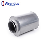 Silencieux rond RS pour conduit de ventilation Silencieux circulaire à atténuateur sonore
