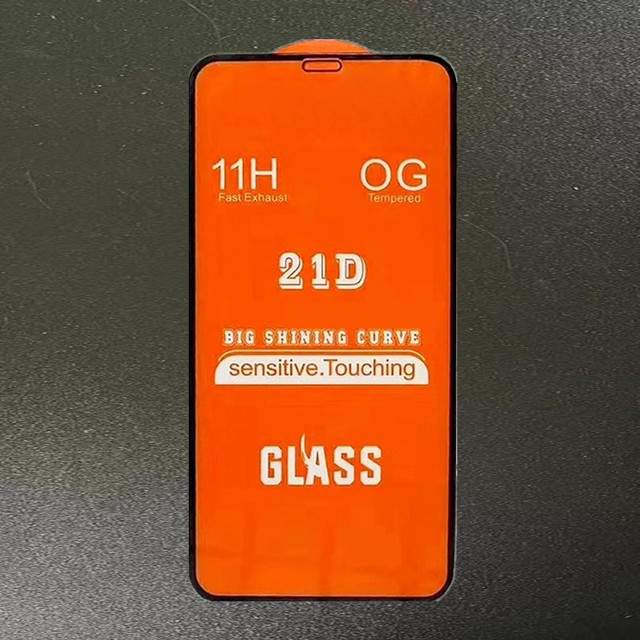 For TECNO SAMSUNG Itel Infinix Hot 8 Mica Full Glue Cell Phone 21D Tempered Glass Screen Protector