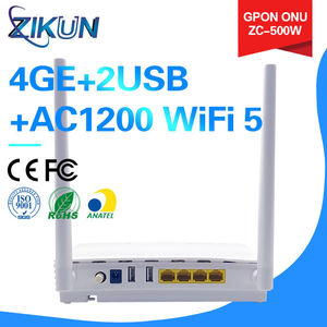 UPS ONT ZIKUN ONT 4GE+2USB+AC1200 WiFi 5 GPON ONU ZC-500W เหมือนกับ EG8141V5HG8145V5F670L สำหรับใช้งาน FTTH ใช้แบตเตอรี่ onu แบตเตอรี่ ONT - Product Image 2