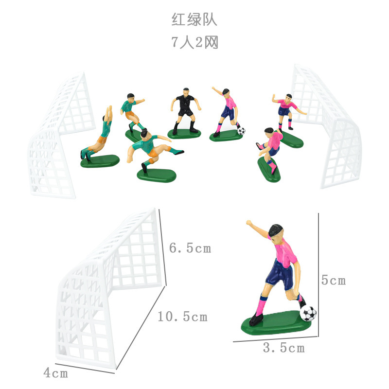Plastic football red green team