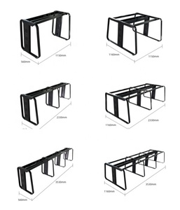 Piétement de table de conférence en métal, plusieurs tailles, base de bureau, <span class=keywords><strong>pied</strong></span> de table noir thermolaqué <span class=keywords><strong>pour</strong></span> plateau de table de salle de réunion - Product Image 1