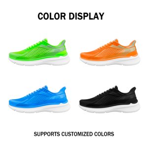 Zapatos para caminar informales para correr para hombre de moda, superventas, marca ligera, transpirable, encaje, colores mezclados, zapatos para caminar Fitness - Product Image 2