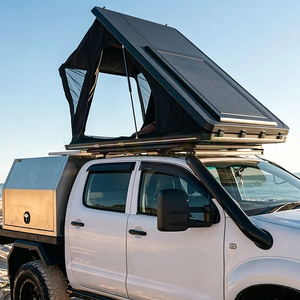 Tente de toit 4x4 tout-terrain durable avec sac à chaussures, tente de toit pour camion 3-4 personnes, camping en overland, tente de toit rigide en aluminium - Product Image 5