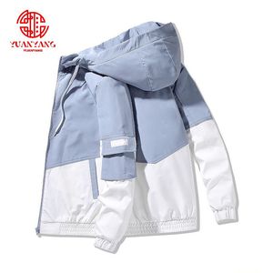 Ropa de primavera y otoño 2021, chaqueta para <span class=keywords><strong>hombre</strong></span>, talla <span class=keywords><strong>4XL</strong></span>, prendas de vestir, Abrigo acolchado con capucha, <span class=keywords><strong>Parka</strong></span> delgada, chaqueta estampada de moda con capucha para <span class=keywords><strong>hombre</strong></span> - Product Image 5