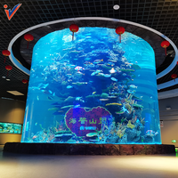 Abgehängter ganzer klarer Aquarium-Zylinder-Teich behälter Keine Klammer elektrisch/niedrig