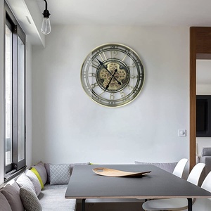 INFINITY TIME 21'' 53.5cm Best Selling <strong>Small</strong> Vintage Industrial Home Decor Moving Gear <strong>Wall</strong> <strong>Clock</strong> for Living Room <strong>Wall</strong> Decor - Product Image 4