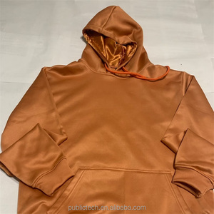 ผู้ผลิตขายส่งสีดำว่างเปล่า Unisex 80ฝ้าย20โพลีเอสเตอร์450gsm ไหมเรียงราย Hoodie - Product Image 2
