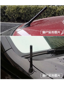 AOSU เสาอากาศคาร์บอนไฟเบอร์สำหรับตกแต่ง,เสาอากาศ4.7นิ้วสำหรับรถยนต์ <span class=keywords><strong>MITSUBISHI</strong></span> COLT <span class=keywords><strong>MIRAGE</strong></span> FTO MAGNA LANCER <span class=keywords><strong>RALLIART</strong></span> - Product Image 2