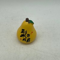 Décoration artistique en résine de style chinois minimaliste en forme de poire, écologique, imperméable, pour la maison, la chambre, le bureau, utilisation en intérieur, design simple