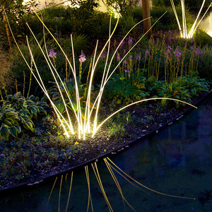 Ngoài trời không thấm nước sợi quang Plug-in ánh sáng mặt đất 12V LED sậy ánh sáng sợi quang sậy đèn cho bãi cỏ trang trí sân vườn - Product Image 2