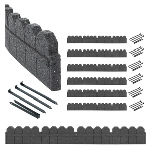 Bordo da Giardino Flessibile in Gomma Riciclata Nera con Servizio di Taglio - Product Image 3