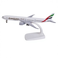 Modèle d'avion en métal moulé sous pression Boeing 777-300ER de 20 cm d'Emirates Airlines avec trains d'atterrissage