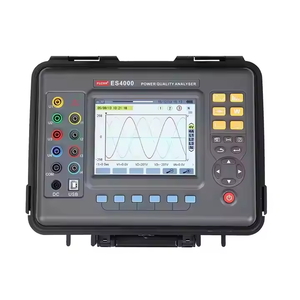 Analyseur de qualité d'alimentation Fuzrr Es4000, type triphasé, batterie lithium rechargeable, boîtier en aluminium, OEM, tension de ligne 1,0 V-2000 V, noir - Product Image 4