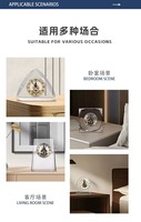 Récompenses de leadership en cristal d'octogone d'horloge réelle luxueuse