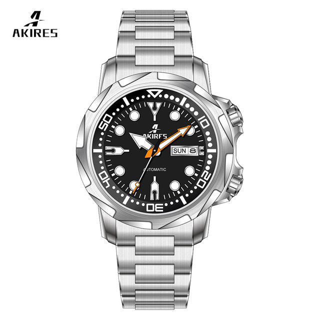 Custom NH35 Diving Movement Automatic 20ATM High Quality Stainless Steel 20BAR Diver Watch Luxury Diver Automatic Watch