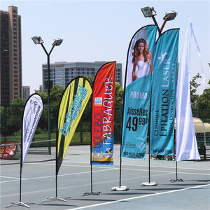 أعلام إعلانية خارجية مزدوجة الجوانب بطول 3.5 متر / لافتات ترويجية / أعلام شاطئية للبيع - Product Image 5