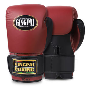 ถุงมือชกมวย GINGPAI Professional ขนาด 10 ออนซ์ 16 ออนซ์ - ถุงมือหนังระบายอากาศสำหรับผู้ใหญ่ ใช้ได้ทั้งชายและหญิง เหมาะสำหรับฝึกซ้อมมวยไทย ซานด้า และการต่อสู้กลางแจ้ง - Product Image 2