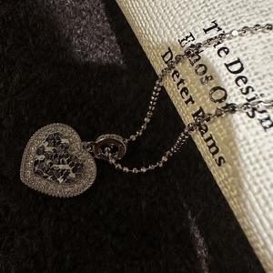 Wenchi S925 Plata Pura Cadena de Maíz Diseño Francés de Nicho Elegante Sencillo Antiguo Vintage Colgantes Finos Apilables para Clavícula - Product Image 4