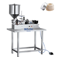 Machine de remplissage pneumatique à double tête et deux buses pour le remplissage de crème cosmétique, sauce tomate, pâte, miel