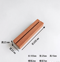 Support de carte en bois naturel personnalisé, porte-panneau de table en bois, support d'affichage photo à fente de 2 mm pour menu de restaurant, carte de visite