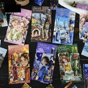 25 autocollants par paquet, série Flower Knowledge, autocollants de <span class=keywords><strong>scrapbooking</strong></span> de style européen, représentant des personnes, des paysages, des décorations de vacances - Product Image 2