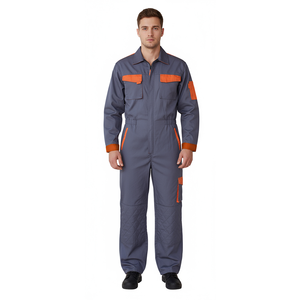 Men's High Quality Coverall Polyester Cotton Breathable High Tensile and Tear Strength <strong>Overalls</strong> Jacket Cargo Pants <strong>Work</strong> Uniforms - Product Image 4