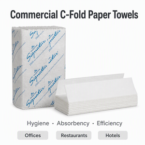 Papier toilette plié en C, forte absorption d'eau, pour usage hôtelier - Product Image 2