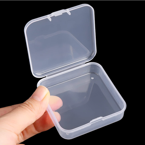 2022 New Cheap Clear PP Small Plastic Organizer Compartment Storage Box with lock