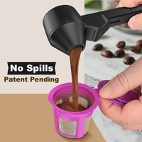 Cuillère doseuse à café créative et portable avec design minimaliste moderne, en plastique, capacité de 15 ml pour la poudre de café