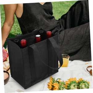 Sac de shopping réutilisable en non-tissé, écologique, imprimé avec logo personnalisé, pour la vente en gros de vêtements, de cadeaux, de chaussures et d'emballages de vin - Product Image 3