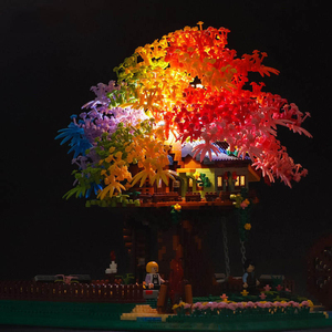 Ensemble <span class=keywords><strong>de</strong></span> blocs <span class=keywords><strong>de</strong></span> <span class=keywords><strong>construction</strong></span> miniatures à assembler, arbre <span class=keywords><strong>de</strong></span> cerisier arc-en-ciel, vue <span class=keywords><strong>de</strong></span> rue, jouets créatifs <span class=keywords><strong>de</strong></span> <span class=keywords><strong>construction</strong></span> DIY pour filles, cadeaux - Product Image 3