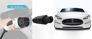 Nouveau convertisseur ev adaptateur 32A Type 2 vers Tesla développé sans câble sans fil