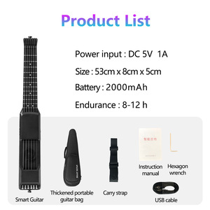 Mini Guitarra Eléctrica Inteligente: Entrenador de Guitarra Digital Portátil de 7/12 Trastes para Principiantes, Herramienta de Práctica Silenciosa para Viajes - Product Image 4