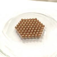 SDBALLS 177 4.4MM Boules en acier au carbone plaqué cuivre B B pour les sports de plein air Chasse avec lance-pierre Boule en métal durable