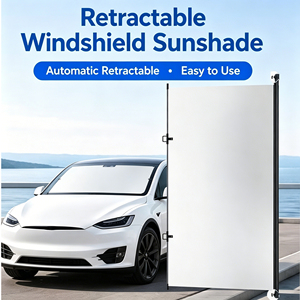 Pare-soleil rétractable automatique pour pare-brise de voiture, protection contre le soleil, rideau de protection pour vitre avant - Product Image 1