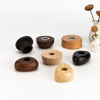 Flacons de parfum désodorisants carrés en bois de 100 ml avec bouchons à clapet anti-poussière et sécurité enfant