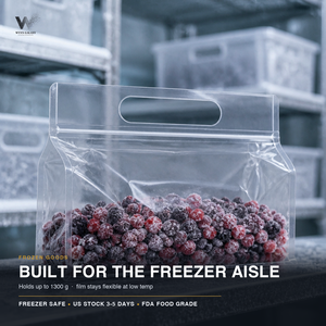 Transparent Cranberry Pouch 31x20+4cm 12x8in Bulk Dried Berry Large Baking Pack <b>Zip</b> Seal <b>Bag</b> Fruit 1300g Oversized Supplier - Product Image 4