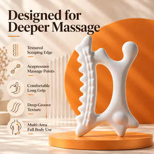 Masseur facial texturé à acupression, outil de massage à rainures profondes pour le corps entier - Product Image 1