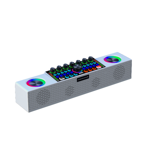 Bộ trộn âm thanh Thẻ âm thanh trực tiếp đa chức năng RGB bộ tích hợp với loa BT không dây micrô âm thanh loa <span class=keywords><strong>Bluetooth</strong></span> - Product Image 3