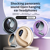 Écouteurs sans fil Q93 Bluetooth 5.4, Casque OWS à oreille ouverte, Écouteurs sportifs HIFI à basses profondes, Écouteurs TWS à crochet d'oreille étanches IPX5
