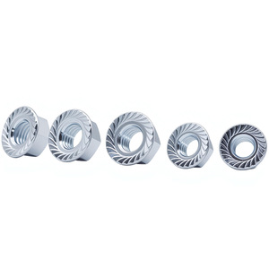 Tuercas de Brida Qiu Ding M3 M4 M5 M6 M8 M10 M12 M16 M20 Galvanizadas Hexagonales Antideslizantes Estándar Nacional Nivel 8.8 - Product Image 4