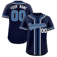Desain Jersey Bisbol Kustom Nomor Nama Cetak Klasik Kaos Softball Pria Wanita Seragam Tim Pemuda Hadiah Liburan