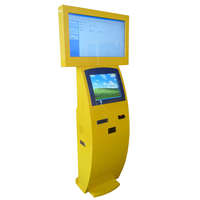 Kiosco con Pantalla Táctil Todo en Uno, Kiosco Informático con Teclado Metálico e Impresora A4, Kiosco de Autoservicio
