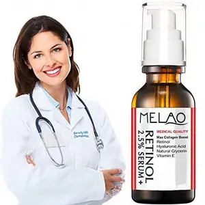 Skin Care Moisturizing Anti Aging Natural Organic Vitamin A C and E D Retinol 2.5% Face Serum Oil